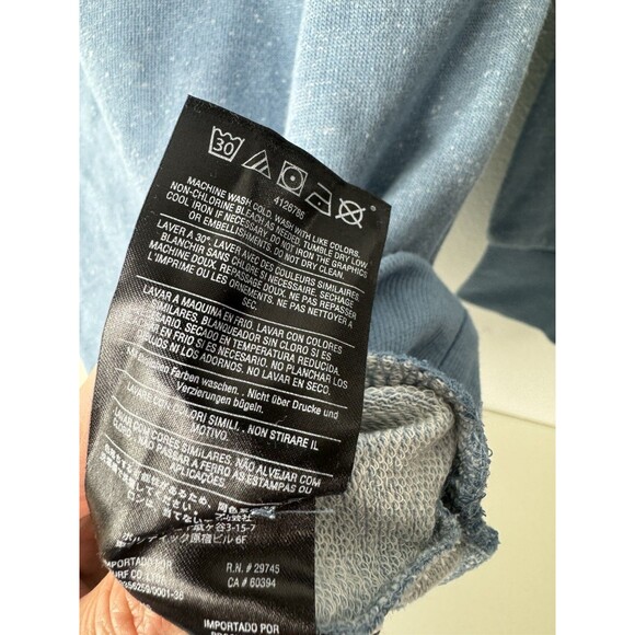 Volcom Love Sleeve Shirt Henley Flecked Blue Pullover Mens Size Large L - NWT - Picture 6 of 14